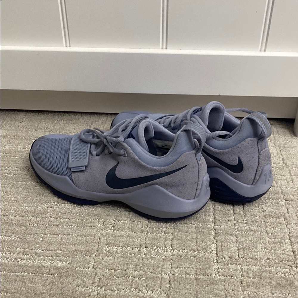 ( Paul George ) Nike Blue-gray and Navy Sports Sneakers